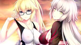 Saint meets sinner in a captivating hentai scene