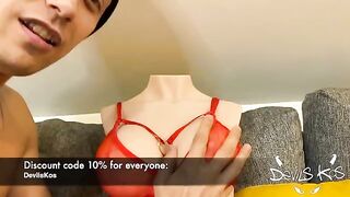 Sexual casting with a stunning sex doll named Aurora from Tantaly