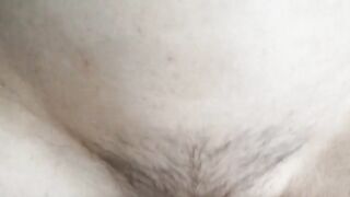 A hot skinny MILF with a hairy pussy begs to get fucked hard