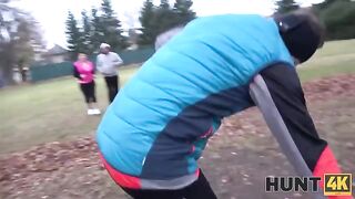 An adventurous woman is making money by showing her body to strangers
