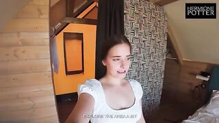 A stunning German girl is eager for intense action on her vacation