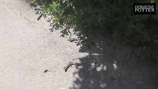 A cute teen tries her luck in a new country and gets fucked