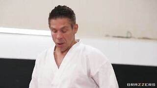 A girl gets fucked in an uncomfortable position by her boyfriend