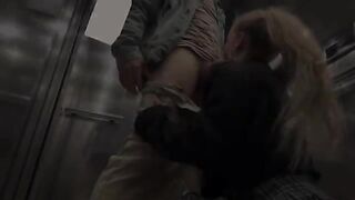 A hot lift encounter with a stunning Russian schoolgirl, straight from the streets