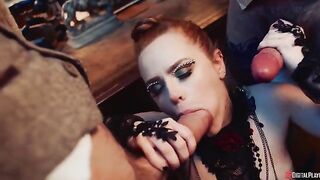 You shouldn't behave like that, my dear lady, with your fiery red hair