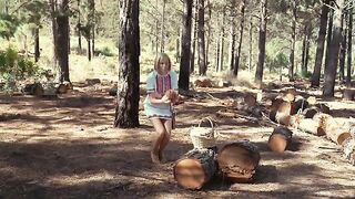 Even in the woods, Russians do not refuse to have sex