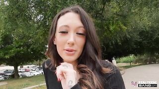 The nozzle on my dick - a girl with a nice ass