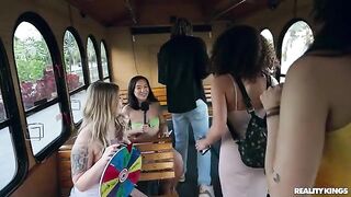 Party without panties - girls are not afraid to show their holes in the party