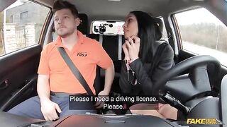 The girl is clearly trying to seduce the madam in the car