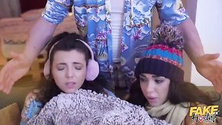 Their sweet pussies got wet and were fingered by a guy