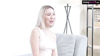The little girl had a hard time with her pussy during the casting