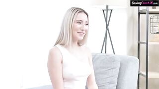The little girl had a hard time with her pussy during the casting
