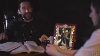 The guy wants to push his cock into a forbidden hole, but it's hard