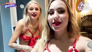 A funny and horny threesome sex with two MILFs