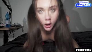 No mercy for her pussy - a man is fucking her hard and deep