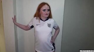 An English fan was fucked in the ass in the hallway for losing a bet