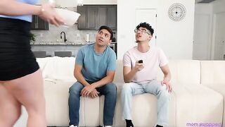 Hot mom swapping action with other couples