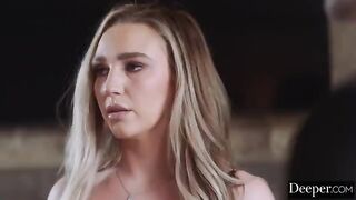 One licks, the other cum on her from above