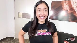 The man made a cream for the girl’s pussy, but she got a dick