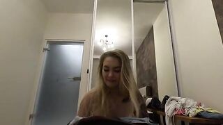 A young girl invites a friend over to her place