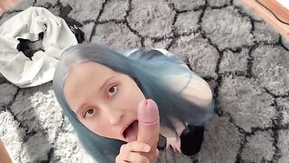The sexy girl will do anything for a good orgasm, even the impossible