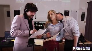 A whore for every trader in an intense office encounter