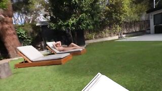 A summer house was bought for good sex on the lawn with the step-sis