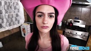 The guy gave his cock to the cowgirl for riding, just like in a western