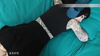 The best commercial for a vibrator ever with a hot tattooed girl