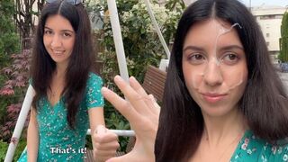 I got a little bit of dirt on my face in this spicy Cumwalk scene