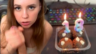A cock is the best gift for a beautiful girl