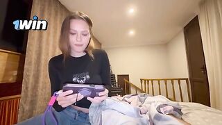 The guy pleased his stepsister by sticking his cock in her ass