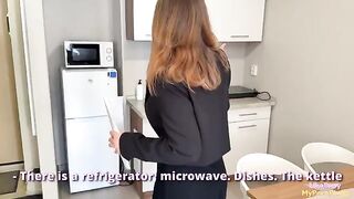 The hot real estate agent gets fucked for the deal