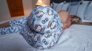She wore pajamas, but they didn't matter