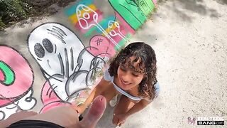 A white guy with a big dick surprises the mulatto woman