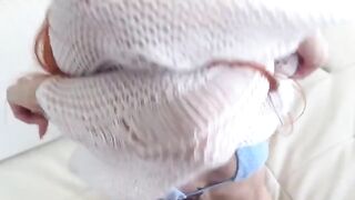 The slim girl has sex with her friend and gets cum inside