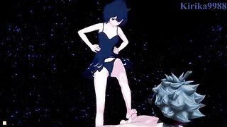 Secre Swallowtail (Nero) and Asta have deep sex on the beach at night