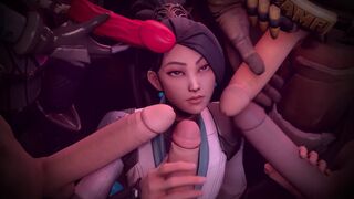 The best VALORANT SFM porn compilation you will find on the web