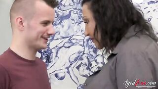 Aged love with a hot mature lady getting fucked hard by Sam Bourne