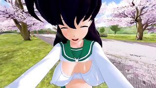 Kagome Higurashi gets her pussy railed in a passionate anime scene