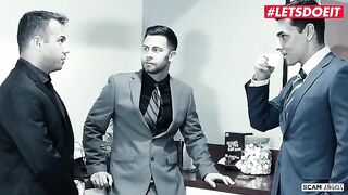Karma Rx and Valentina Nappi seduced their boss for hardcore sex in an office scene