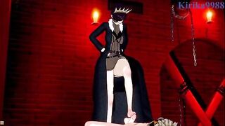Asta fucked a girl in a secret room, showcasing intense 3D action