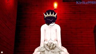 Asta fucked a girl in a secret room, showcasing intense 3D action