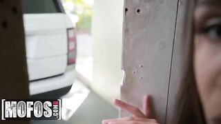 Abella Danger shows her hot savior gratitude with a blowjob