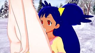 Iris, the Pokémon trainer, gets her pussy pounded in an intense hentai scene