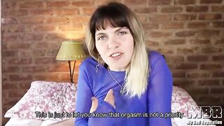 A woman's orgasm tutorial with penetration, theory, and practice