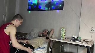 Two guys fucked a girl with great pleasure, a real sexy babe
