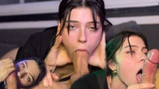 The girl has learned to suck cock and now she is fucking hot