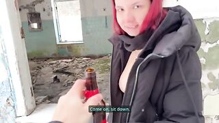 When there is no cock, any object will do for a juicy redhead