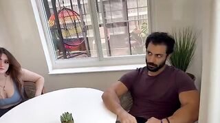 A stepdaughter gets a big dick in her pussy from her step daddy